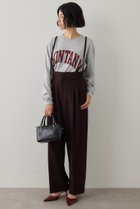 【ウィムガゼット/Whim Gazette】のハイウエストサスペンダーパンツ ブラウン|ID: prp329100004676033 ipo3291000000036065567