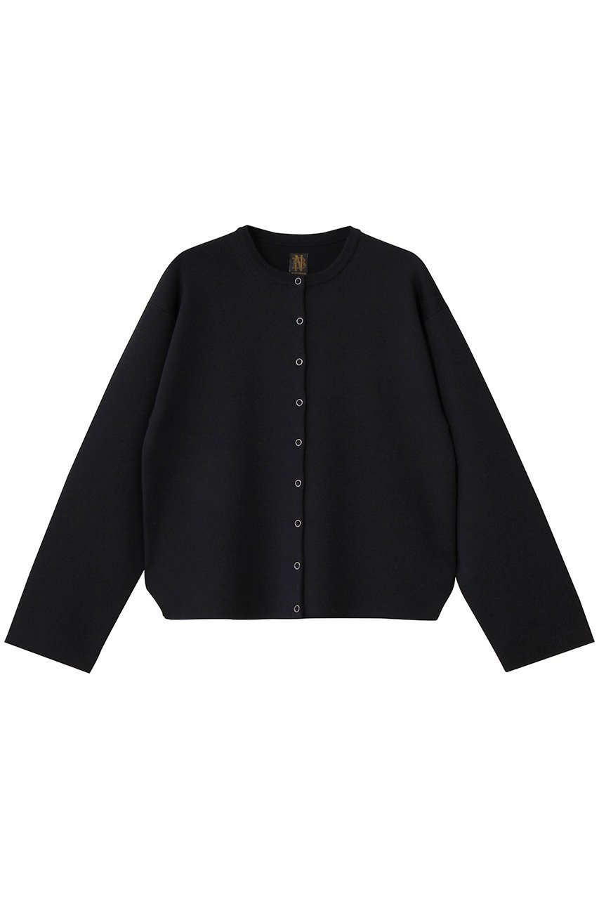 【バトナー/BATONER】の32G スムーズ ウール クルー スナップ カーディガン インテリア・キッズ・メンズ・レディースファッション・服の通販 founy(ファニー) 　ファッション　Fashion　レディースファッション　Fashion for Women　トップス・カットソー　Cut & Sew Tops　ニット　Knit Tops & Sweaters　カーディガン・羽織り　Layered Style Cardigans　なめらか　Smooth, Silky Texture　カーディガン　Cardigan, Knitwear　エレガント 上品　Elegant　新作・新入荷　New Arrivals / New In　ネイビー|ID: prp329100004676035 ipo3291000000033787689