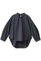 【プレインピープル/PLAIN PEOPLE】の綿麻高密度ツイルタック入りフレアブラウス グレー|ID:prp329100004676037