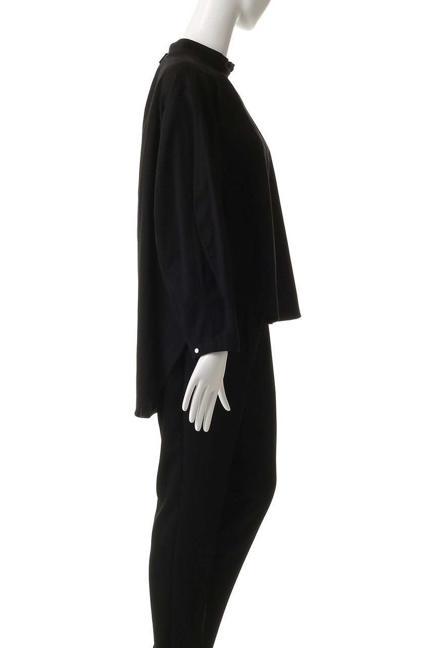 【プレインピープル/PLAIN PEOPLE】の綿麻高密度ツイルタック入りフレアブラウス 人気、トレンドファッション・服の通販 founy(ファニー) 　ファッション　Fashion　レディースファッション　Fashion for Women　トップス・カットソー　Cut & Sew Tops　シャツ・ブラウス・オフィスカジュアル　Elegant Blouses & Button-Ups　シンプル　Simple, Minimal　ジャケット　Jacket, Outerwear　スタンド　Stand Collar, Upright Stand　スリット　Slit, Slit Detail　スリーブ　Sleeve, Long Sleeve / Short Sleeve　フレア　Flare, Flared　リネン　Linen, Linen Fabric　ロング　Long, Long-Length　再入荷　Restock / Back in Stock　other-3|ID: prp329100004676037 ipo3291000000035298584