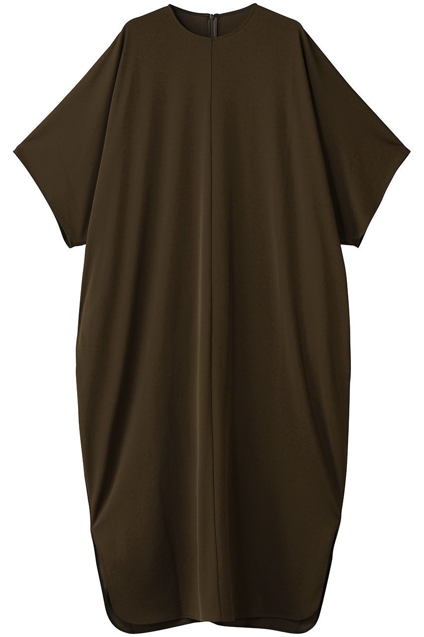 【プレインピープル/PLAIN PEOPLE】のトリアセドライジャージ半袖ワンピース インテリア・キッズ・メンズ・レディースファッション・服の通販 founy(ファニー) 　ファッション　Fashion　レディースファッション　Fashion for Women　ワンピース　Dresses　チュニック　Tunic Tops & Dresses　シンプル　Simple, Minimal　チュニック　Tunic, Long Top　ロング　Long, Long-Length　半袖　Short Sleeve, Half Sleeve　カーキ|ID: prp329100004676039 ipo3291000000035677407