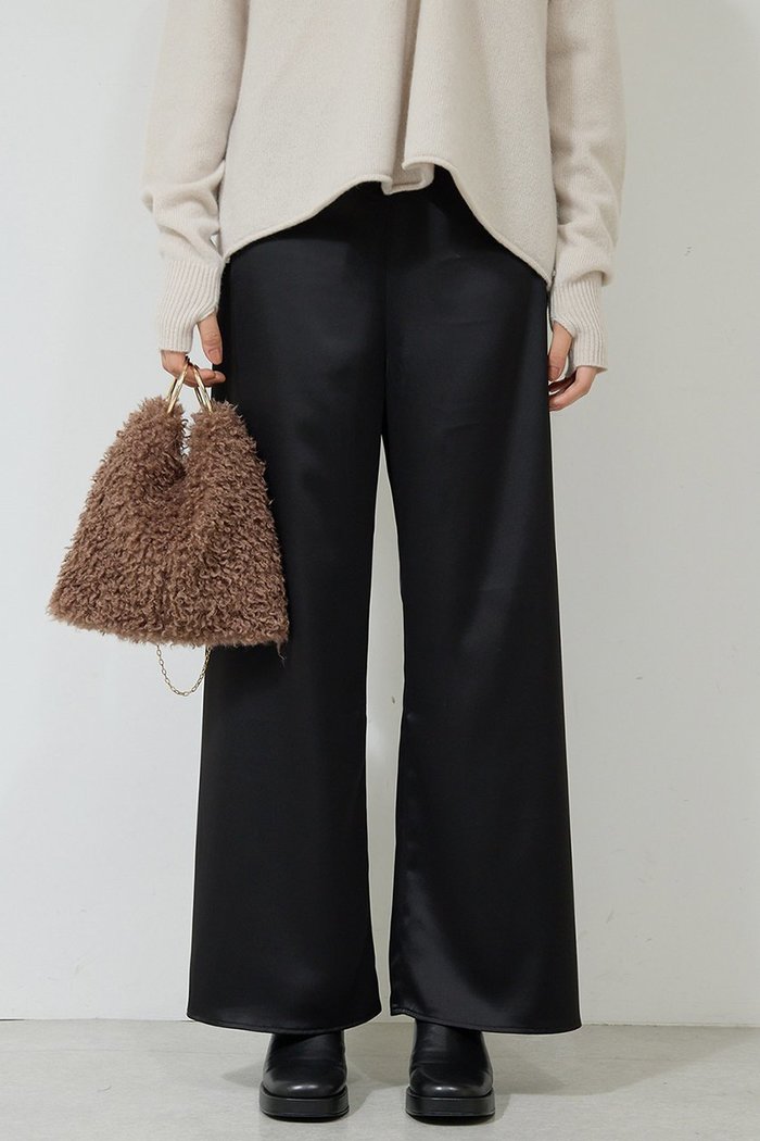 【ガリャルダガランテ/GALLARDAGALANTE】のワイドドロストサテンパンツ インテリア・キッズ・メンズ・レディースファッション・服の通販 founy(ファニー) https://founy.com/ ファッション Fashion レディースファッション Fashion for Women パンツ Pants & Trousers エレガント 上品 Elegant サテン Satin, Glossy Fabric ジャケット Jacket, Outerwear ワイド Wide, Wide Fit |ID: prp329100004676042 ipo3291000000035969792