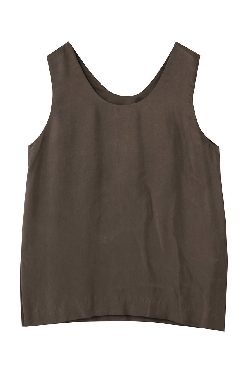 【プルミエ アロンディスモン/1er Arrondissement】のキュプラフィブリルタンクトップ インテリア・キッズ・メンズ・レディースファッション・服の通販 founy(ファニー) 　ファッション　Fashion　レディースファッション　Fashion for Women　トップス・カットソー　Cut & Sew Tops　キャミソール&ノースリーブ　Camisoles & Sleeveless Tops　シャツ・ブラウス・オフィスカジュアル　Elegant Blouses & Button-Ups　おすすめ　Recommended / Our Picks　とろみ　Fluid, Flowy Fabric　インナー　Innerwear　キュプラ　Cupro, Eco Fabric　シンプル　Simple, Minimal　セットアップ　Set-Up, Coordinated Outfit　タンク　Tank Top, Sleeveless Top　ノースリーブ　Sleeveless, No-Sleeve　人気　Popular, Best Seller　ブラウン|ID: prp329100004676045 ipo3291000000035475612