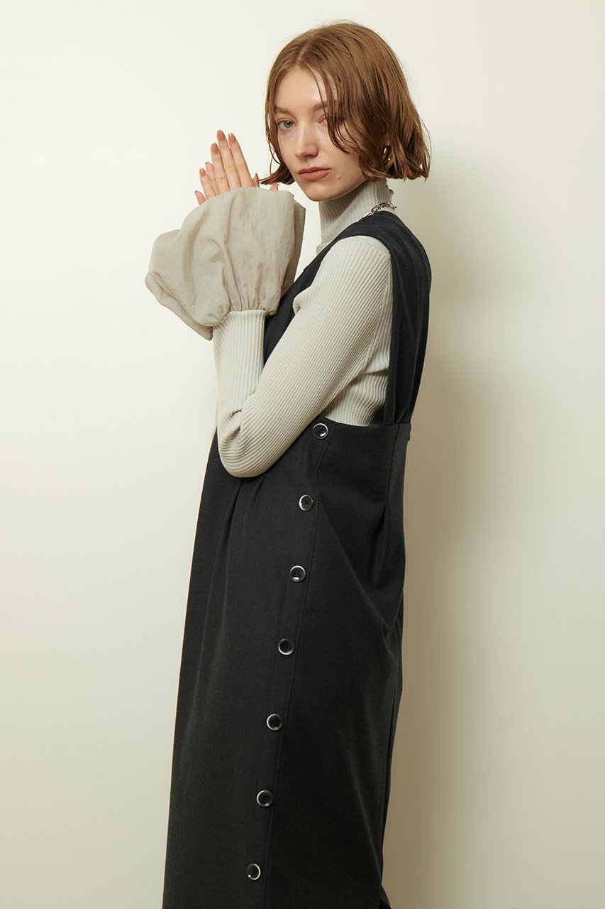 【アルアバイル/allureville】のサイドタックジャンスカワンピース 人気、トレンドファッション・服の通販 founy(ファニー) 　ファッション　Fashion　レディースファッション　Fashion for Women　ワンピース　Dresses　チュニック　Tunic Tops & Dresses　インナー　Innerwear　ギャザー　Gathered, Ruffled　ジャケット　Jacket, Outerwear　ストレッチ　Stretch, Stretchy Fabric　チュニック　Tunic, Long Top　フォルム　Silhouette, Form　ロング　Long, Long-Length　エレガント 上品　Elegant　新作・新入荷　New Arrivals / New In　ビジネス 仕事 通勤　Business / Work / Commuting　other-7|ID: prp329100004676046 ipo3291000000033787793