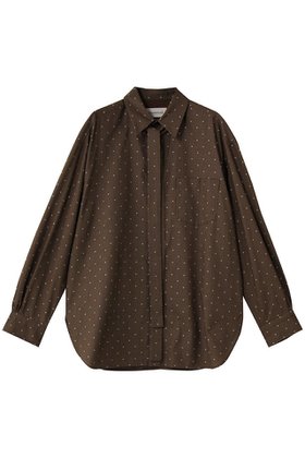 【デパリエ/DEPAREILLE】のチェックドットジャカードボウシャツ 人気、トレンドファッション・服の通販 founy(ファニー) ファッション Fashion レディースファッション Fashion for Women トップス・カットソー Cut & Sew Tops シャツ・ブラウス・オフィスカジュアル Elegant Blouses & Button-Ups スリット Slit, Slit Detail スリーブ Sleeve, Long Sleeve / Short Sleeve チェック Check, Plaid, Tartan ドット Polka Dot, Dot Pattern パーティ Party, Party Style ロング Long, Long-Length |ID:prp329100004676059