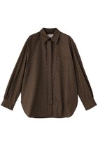 【デパリエ/DEPAREILLE】のチェックドットジャカードボウシャツ ブラウン|ID: prp329100004676059 ipo3291000000035831201