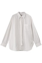 【デパリエ/DEPAREILLE】のコットンラメジャカードボウシャツ 人気、トレンドファッション・服の通販 founy(ファニー) ファッション Fashion レディースファッション Fashion for Women トップス・カットソー Cut & Sew Tops シャツ・ブラウス・オフィスカジュアル Elegant Blouses & Button-Ups スリット Slit, Slit Detail スリーブ Sleeve, Long Sleeve / Short Sleeve パーティ Party, Party Style ロング Long, Long-Length 新作・新入荷 New Arrivals / New In thumbnail ホワイト|ID: prp329100004676060 ipo3291000000033787893