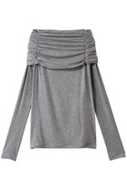 【デパリエ/DEPAREILLE】のリヨセルベアオフショルダートップ 人気、トレンドファッション・服の通販 founy(ファニー) ファッション Fashion レディースファッション Fashion for Women トップス・カットソー Cut & Sew Tops シャツ・ブラウス・オフィスカジュアル Elegant Blouses & Button-Ups ロングTシャツ・Tシャツ Longline T-Shirts & Tees カットソー・ベーシックTシャツ Cut-and-Sewn Tops / Stretch Tees & Basics なめらか Smooth, Silky Texture スリーブ Sleeve, Long Sleeve / Short Sleeve フィット Fit, Slim Fit フェミニン Feminine, Girly ロング Long, Long-Length 新作・新入荷 New Arrivals / New In thumbnail グレー|ID: prp329100004676062 ipo3291000000033787909