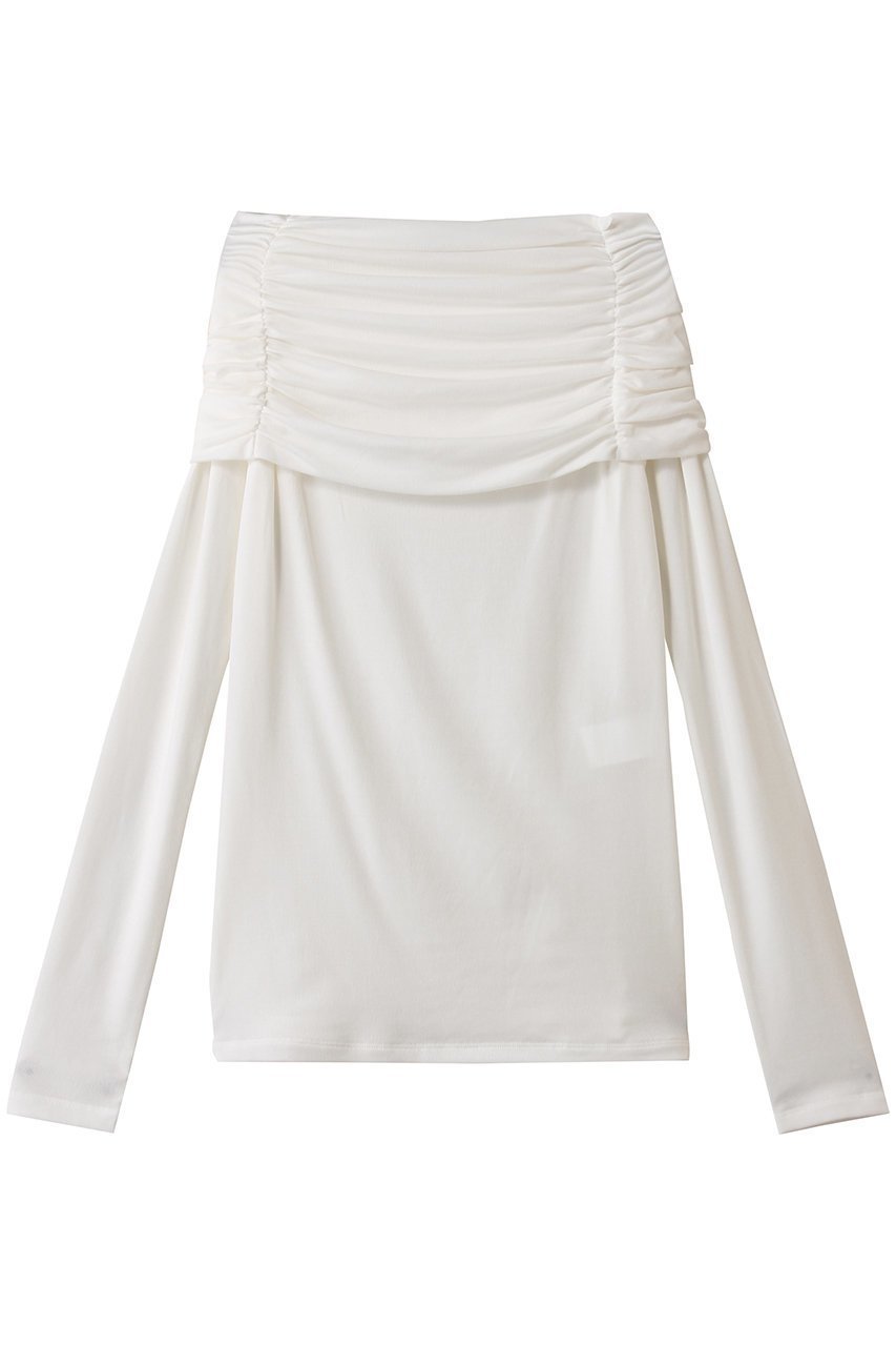 【デパリエ/DEPAREILLE】のリヨセルベアオフショルダートップ インテリア・キッズ・メンズ・レディースファッション・服の通販 founy(ファニー) ファッション Fashion レディースファッション Fashion for Women トップス・カットソー Cut & Sew Tops シャツ・ブラウス・オフィスカジュアル Elegant Blouses & Button-Ups ロングTシャツ・Tシャツ Longline T-Shirts & Tees カットソー・ベーシックTシャツ Cut-and-Sewn Tops / Stretch Tees & Basics なめらか Smooth, Silky Texture スリーブ Sleeve, Long Sleeve / Short Sleeve フィット Fit, Slim Fit フェミニン Feminine, Girly ロング Long, Long-Length オフホワイト|ID: prp329100004676062 ipo3291000000035380926