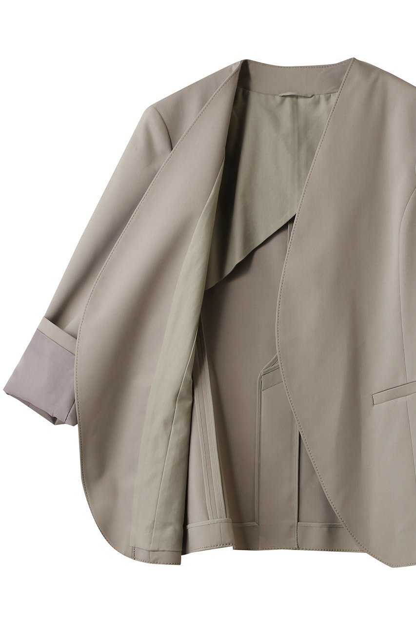 【エステータ/esteta】のライトダブルクロス ジャケット 人気、トレンドファッション・服の通販 founy(ファニー) 　ファッション　Fashion　レディースファッション　Fashion for Women　アウター　Coat / Outerwear Collection　レディースジャケット・軽アウター　Jackets　おすすめ　Recommended / Our Picks　シンプル　Simple, Minimal　ジャケット　Jacket, Outerwear　ドレープ　Drape, Draping Fabric　新作・新入荷　New Arrivals / New In　other-6|ID: prp329100004676065 ipo3291000000033787936