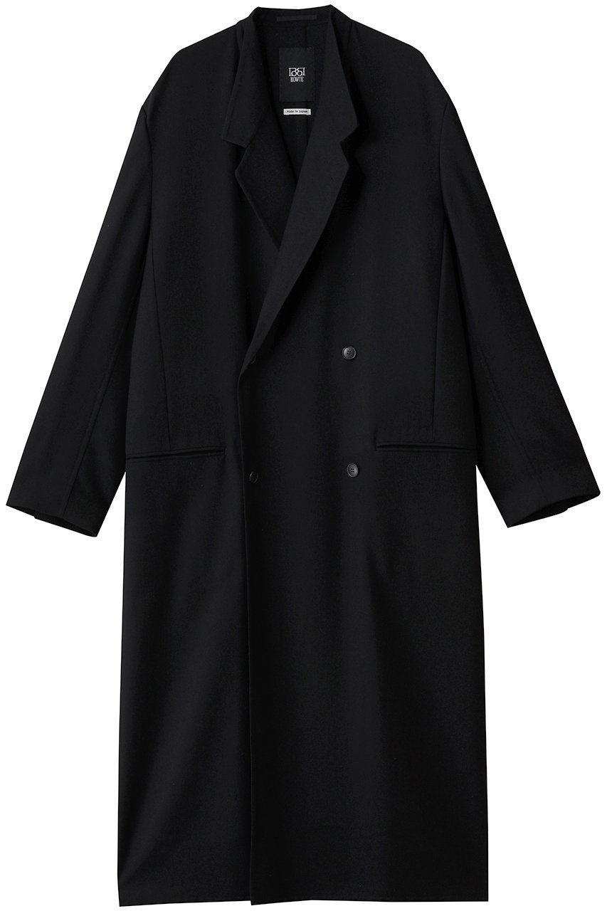 【バウト/BOWTE】のSUPER180 S WORSTED RIVER FULL-LENGTH ROBE COAT/フルレングスコート インテリア・キッズ・メンズ・レディースファッション・服の通販 founy(ファニー) 　ファッション　Fashion　レディースファッション　Fashion for Women　アウター　Coat / Outerwear Collection　コート・ロングコート・ピーコート　Long Coats, Peacoats & More　なめらか　Smooth, Silky Texture　ビジネス 仕事 通勤　Business / Work / Commuting　ロング　Long, Long-Length　定番　Standard, Basic Item　新作・新入荷　New Arrivals / New In　A/W・秋冬　Autumn/Winter　ブラック|ID: prp329100004676067 ipo3291000000033787945