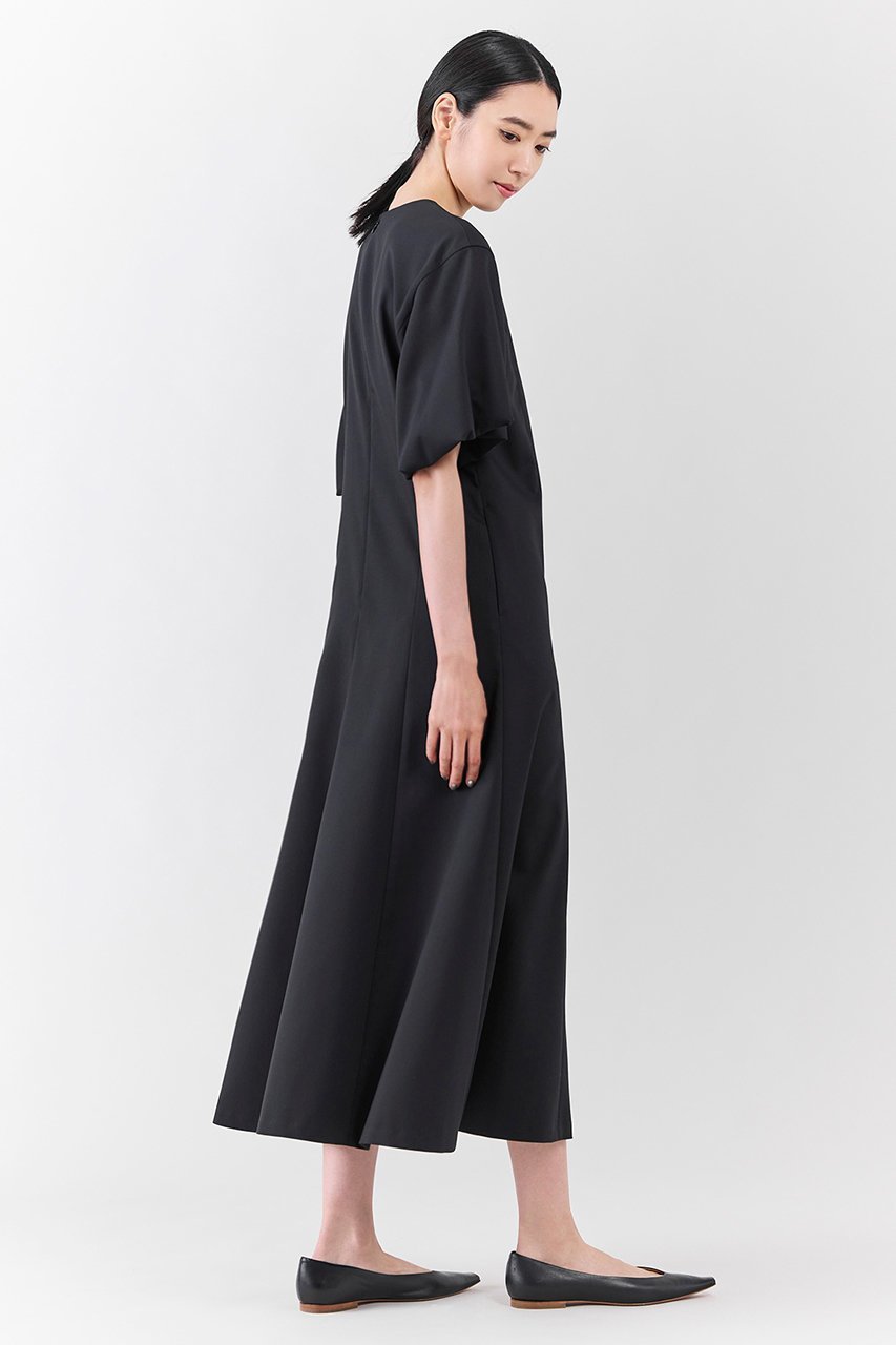 【エステータ/esteta】のライトダブルクロス ワンピース 人気、トレンドファッション・服の通販 founy(ファニー) 　ファッション　Fashion　レディースファッション　Fashion for Women　ワンピース　Dresses　チュニック　Tunic Tops & Dresses　スリーブ　Sleeve, Long Sleeve / Short Sleeve　チュニック　Tunic, Long Top　トレンド　Trend, Trending Now　ドレープ　Drape, Draping Fabric　フェミニン　Feminine, Girly　フレア　Flare, Flared　ロング　Long, Long-Length　エレガント 上品　Elegant　other-6|ID: prp329100004676071 ipo3291000000034154566