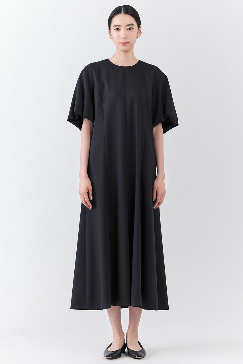 【エステータ/esteta】のライトダブルクロス ワンピース 人気、トレンドファッション・服の通販 founy(ファニー) 　ファッション　Fashion　レディースファッション　Fashion for Women　ワンピース　Dresses　チュニック　Tunic Tops & Dresses　スリーブ　Sleeve, Long Sleeve / Short Sleeve　チュニック　Tunic, Long Top　トレンド　Trend, Trending Now　ドレープ　Drape, Draping Fabric　フェミニン　Feminine, Girly　フレア　Flare, Flared　ロング　Long, Long-Length　エレガント 上品　Elegant　other-7|ID: prp329100004676071 ipo3291000000034154567