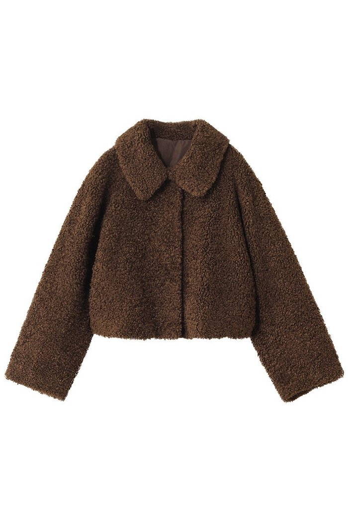 【リナージオ/LIGNAGGIO】の巻き毛フェイクショートジャケット インテリア・キッズ・メンズ・レディースファッション・服の通販 founy(ファニー) https://founy.com/ ファッション Fashion レディースファッション Fashion for Women アウター Coat / Outerwear Collection レディースジャケット・軽アウター Jackets コンパクト Compact, Small Size ジャケット Jacket, Outerwear バランス Balance, Style Balance ファブリック Fabric, Textile |ID: prp329100004676073 ipo3291000000033821408