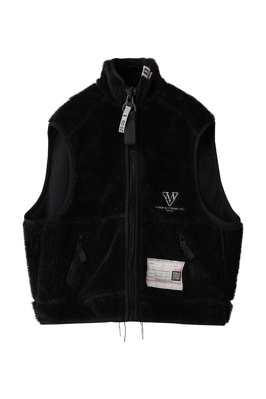 【メゾン ミハラヤスヒロ/Maison MIHARA YASUHIRO / MEN】の【MEN】AMATEUR SEWN ワイド バック ボア ベスト 人気、トレンドファッション・服の通販 founy(ファニー) 　ファッション　Fashion　メンズファッション　Fashion for Men　ジップ　Zip, Zipper　ジャケット　Jacket, Outerwear　スウェット / スエット　Sweatshirt, Sweatwear　ベスト　Vest, Waistcoat　ワイド　Wide, Wide Fit　新作・新入荷　New Arrivals / New In　 other-1|ID: prp329100004676076 ipo3291000000033788019