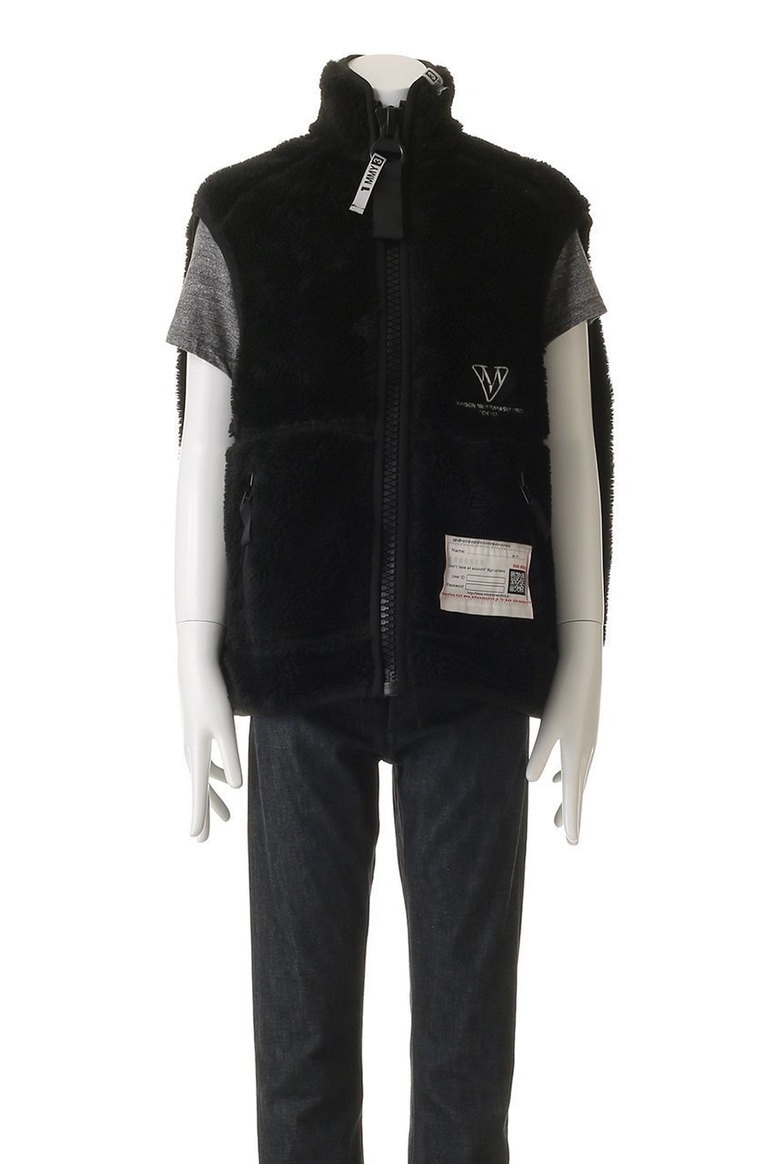 【メゾン ミハラヤスヒロ/Maison MIHARA YASUHIRO / MEN】の【MEN】AMATEUR SEWN ワイド バック ボア ベスト 人気、トレンドファッション・服の通販 founy(ファニー) 　ファッション　Fashion　メンズファッション　Fashion for Men　ジップ　Zip, Zipper　ジャケット　Jacket, Outerwear　スウェット / スエット　Sweatshirt, Sweatwear　ベスト　Vest, Waistcoat　ワイド　Wide, Wide Fit　新作・新入荷　New Arrivals / New In　other-2|ID: prp329100004676076 ipo3291000000033788021