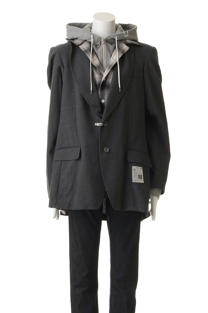 【メゾン ミハラヤスヒロ/Maison MIHARA YASUHIRO / MEN】の【MEN】TRIPLE レイヤード ブレザー 人気、トレンドファッション・服の通販 founy(ファニー) 　ファッション　Fashion　メンズファッション　Fashion for Men　ジャケット　Jacket, Outerwear　バランス　Balance, Style Balance　新作・新入荷　New Arrivals / New In　other-2|ID: prp329100004676077 ipo3291000000033788030