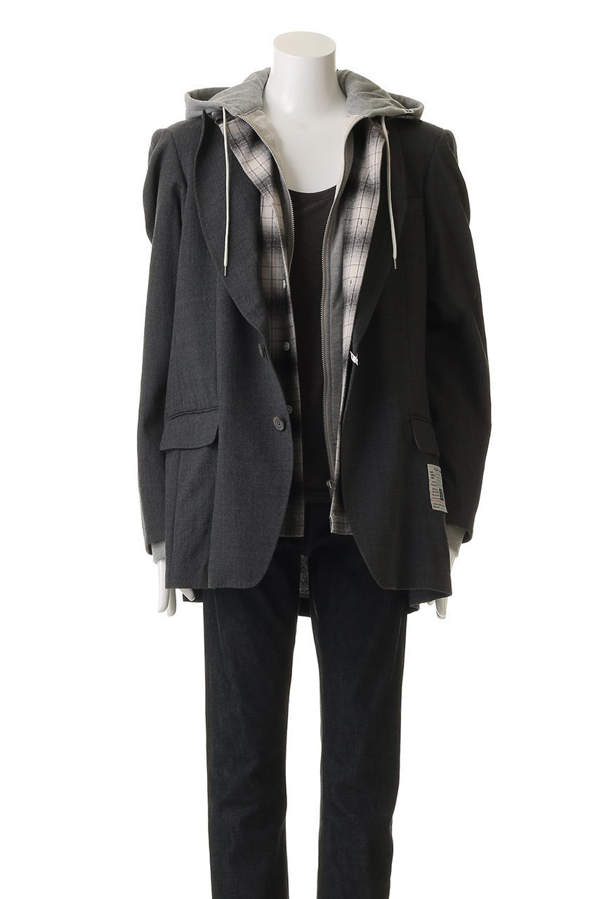 【メゾン ミハラヤスヒロ/Maison MIHARA YASUHIRO / MEN】の【MEN】TRIPLE レイヤード ブレザー 人気、トレンドファッション・服の通販 founy(ファニー) 　ファッション　Fashion　メンズファッション　Fashion for Men　ジャケット　Jacket, Outerwear　バランス　Balance, Style Balance　新作・新入荷　New Arrivals / New In　other-8|ID: prp329100004676077 ipo3291000000033788036