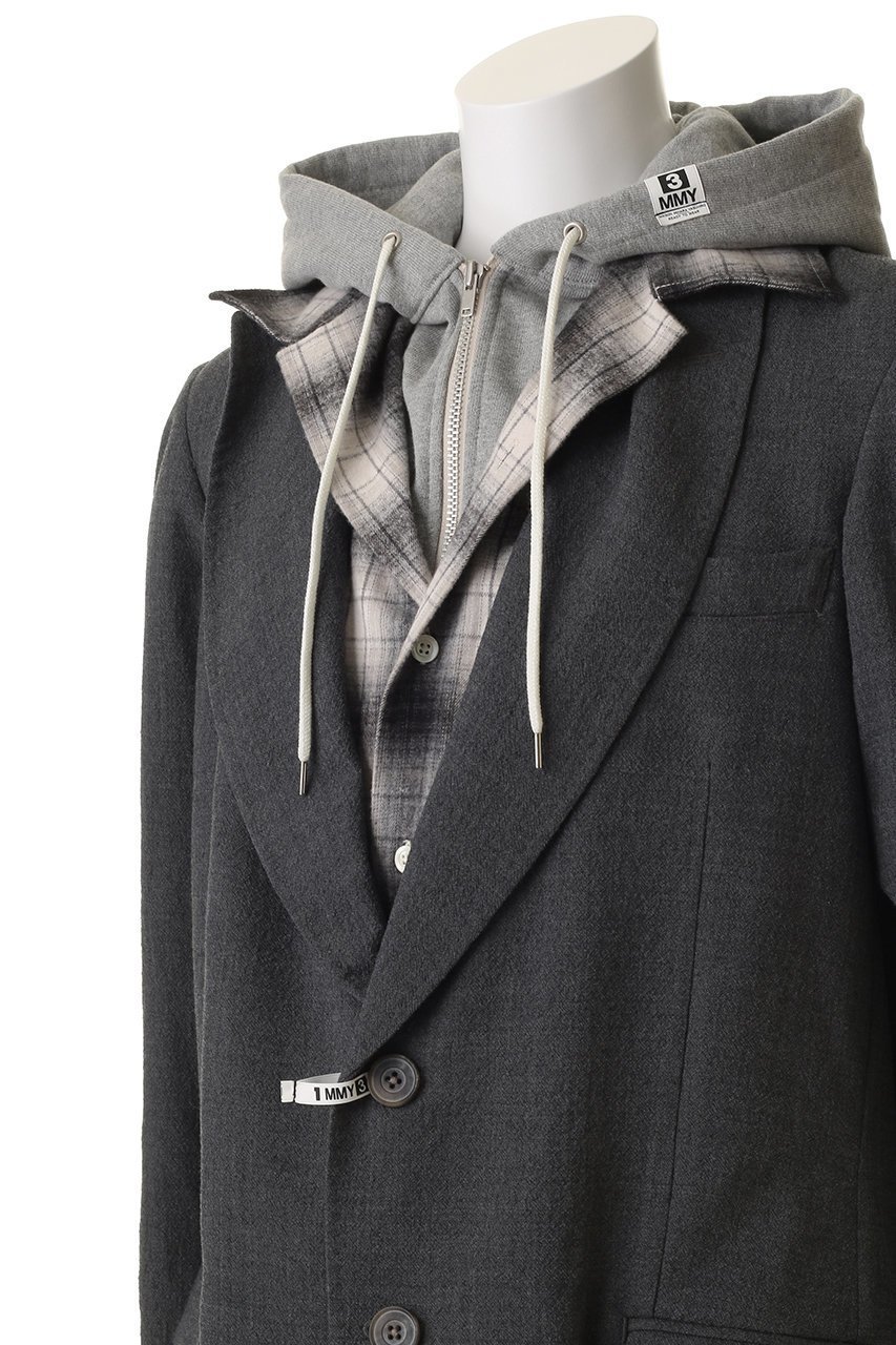 【メゾン ミハラヤスヒロ/Maison MIHARA YASUHIRO / MEN】の【MEN】TRIPLE レイヤード ブレザー 人気、トレンドファッション・服の通販 founy(ファニー) 　ファッション　Fashion　メンズファッション　Fashion for Men　ジャケット　Jacket, Outerwear　バランス　Balance, Style Balance　other-5|ID: prp329100004676077 ipo3291000000035475775