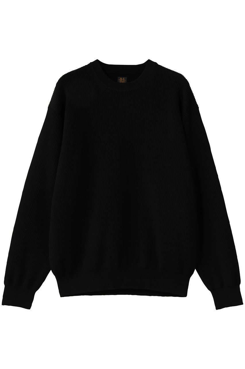 【バトナー/BATONER / MEN】の【MEN】スーパー ハイ ツイスト ウール クルー ネック インテリア・キッズ・メンズ・レディースファッション・服の通販 founy(ファニー) 　ファッション　Fashion　メンズファッション　Fashion for Men　トップス・カットソー　Cut & Sew Tops　ニット・セーター / 定番トップス　Knit Tops & Sweaters　シンプル　Simple, Minimal　ツイスト　Tweed, Tweed Fabric　ベーシック　Basic, Essential　新作・新入荷　New Arrivals / New In　ブラック|ID: prp329100004676080 ipo3291000000033788057