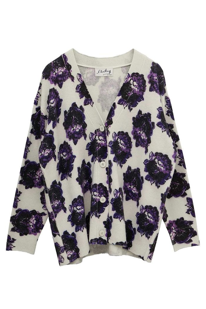 【マルティニーク/martinique】の【l heritage martinique】フラワープリントカーディガン インテリア・キッズ・メンズ・レディースファッション・服の通販 founy(ファニー) https://founy.com/ ファッション Fashion レディースファッション Fashion for Women トップス・カットソー Cut & Sew Tops ニット Knit Tops & Sweaters カーディガン・羽織り Layered Style Cardigans 花柄・フラワープリント・モチーフ Floral Prints & Motifs / Flower Pattern Tops おすすめ Recommended / Our Picks アンサンブル Ensemble Set カーディガン Cardigan, Knitwear シンプル Simple, Minimal ストレッチ Stretch, Stretchy Fabric フォルム Silhouette, Form フラワー Flower, Floral プリント Print, Printed Pattern |ID: prp329100004680115 ipo3291000000036134417