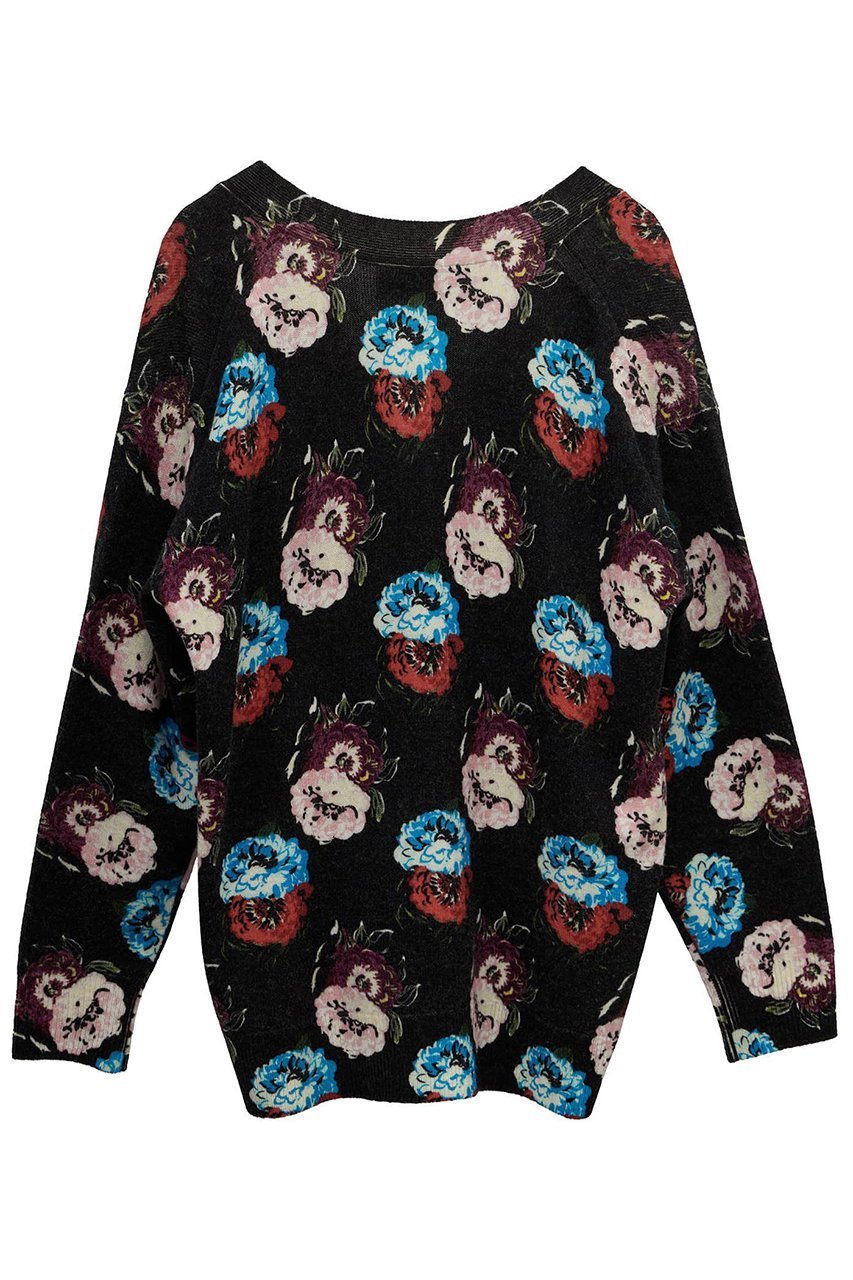 【マルティニーク/martinique】の【l heritage martinique】フラワープリントカーディガン 人気、トレンドファッション・服の通販 founy(ファニー) 　ファッション　Fashion　レディースファッション　Fashion for Women　トップス・カットソー　Cut & Sew Tops　ニット　Knit Tops & Sweaters　カーディガン・羽織り　Layered Style Cardigans　花柄・フラワープリント・モチーフ　Floral Prints & Motifs / Flower Pattern Tops　おすすめ　Recommended / Our Picks　アンサンブル　Ensemble Set　カーディガン　Cardigan, Knitwear　シンプル　Simple, Minimal　ストレッチ　Stretch, Stretchy Fabric　フォルム　Silhouette, Form　フラワー　Flower, Floral　プリント　Print, Printed Pattern　other-2|ID: prp329100004680115 ipo3291000000036134420