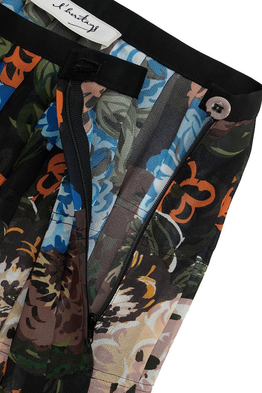 【マルティニーク/martinique】の【l heritage martinique】ガーデンフラワープリントスカート(セットアップ可) 人気、トレンドファッション・服の通販 founy(ファニー) 　ファッション　Fashion　レディースファッション　Fashion for Women　セットアップ　Matching Sets　スカート・ミニ/ミディ/マキシ　Skirts / Mini, Midi & Maxi Skirts　スカート　Skirts　ロングスカート　Long Skirts / Maxi & Midi Skirts　エレガント 上品　Elegant　ガーデン　Garden, Gardening　シンプル　Simple, Minimal　ジョーゼット　Georgette, Semi-Sheer Fabric　セットアップ　Set-Up, Coordinated Outfit　フォルム　Silhouette, Form　プリント　Print, Printed Pattern　プリーツ　Pleats, Pleated　マーメイド　Mermaid, Fishtail Silhouette　ロング　Long, Long-Length　おすすめ　Recommended / Our Picks　other-6|ID: prp329100004680117 ipo3291000000036134433