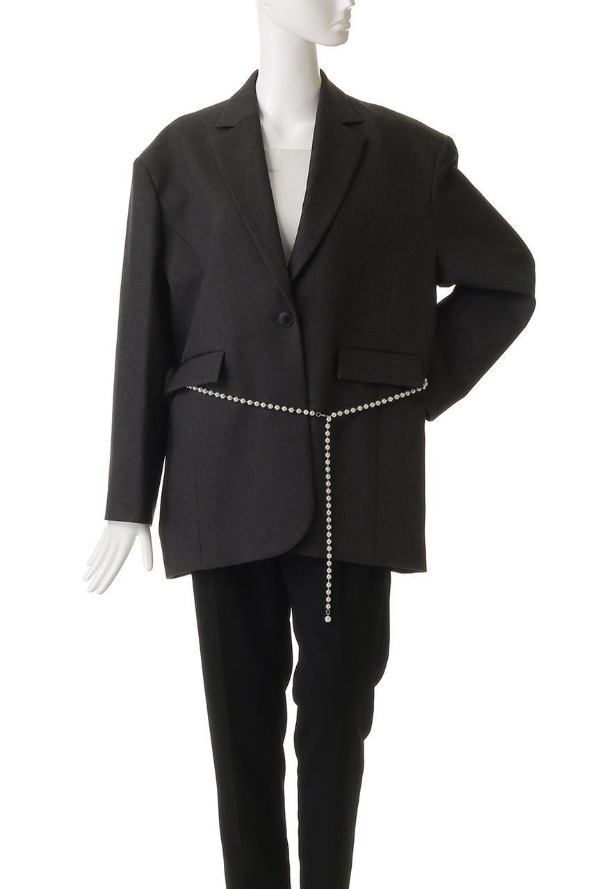 【マノフ/MANOF】のPEARL BELT JACKET ジャケット 人気、トレンドファッション・服の通販 founy(ファニー) 　ファッション　Fashion　レディースファッション　Fashion for Women　アウター　Coat / Outerwear Collection　レディースジャケット・軽アウター　Jackets　ジャケット　Jacket, Outerwear　パール　Pearl, Pearl Accent　other-2|ID: prp329100004680121 ipo3291000000035759701