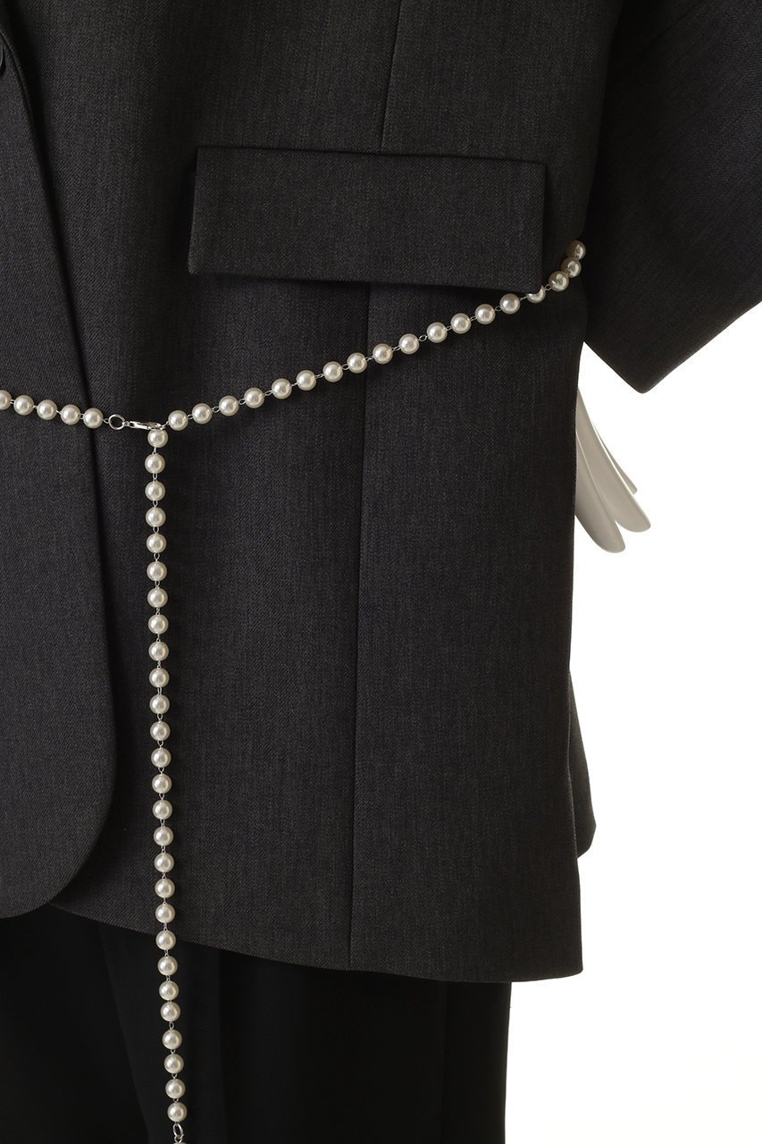 【マノフ/MANOF】のPEARL BELT JACKET ジャケット 人気、トレンドファッション・服の通販 founy(ファニー) 　ファッション　Fashion　レディースファッション　Fashion for Women　アウター　Coat / Outerwear Collection　レディースジャケット・軽アウター　Jackets　ジャケット　Jacket, Outerwear　パール　Pearl, Pearl Accent　other-5|ID: prp329100004680121 ipo3291000000035759704