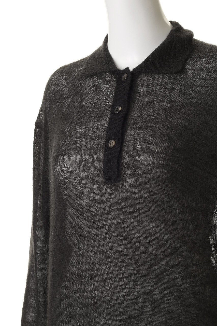 【バトナー/BATONER】のシアー モヘア ポロ 人気、トレンドファッション・服の通販 founy(ファニー) 　ファッション　Fashion　レディースファッション　Fashion for Women　トップス・カットソー　Cut & Sew Tops　ニット　Knit Tops & Sweaters　カジュアルプルオーバー・ニットトップス　Pullovers & Knit Tops / Casual Pullovers　クラシカル　Classical, Vintage-Inspired　シアー　Sheer, See-Through　スラックス　Slacks, Dress Pants　デニム　Denim, Jeans Material　ポロシャツ　Polo Shirt, Collared Tee　新作・新入荷　New Arrivals / New In　other-5|ID: prp329100004680123 ipo3291000000033805980