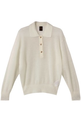 【バトナー/BATONER】 シアー モヘア ポロ人気、トレンドファッション・服の通販 founy(ファニー) ファッション Fashion レディースファッション Fashion for Women トップス・カットソー Cut & Sew Tops ニット Knit Tops & Sweaters カジュアルプルオーバー・ニットトップス Pullovers & Knit Tops / Casual Pullovers クラシカル Classical, Vintage-Inspired シアー Sheer, See-Through スラックス Slacks, Dress Pants デニム Denim, Jeans Material ポロシャツ Polo Shirt, Collared Tee |ID:prp329100004680123