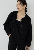 【ガリャルダガランテ/GALLARDAGALANTE】のスライパーニットジャケット ブラック|ID: prp329100004680125 ipo3291000000035759712