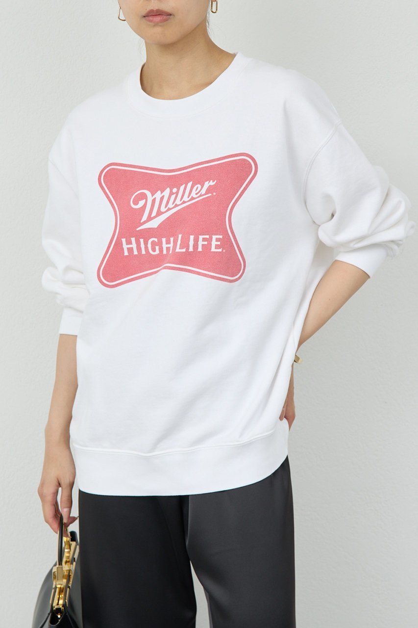 【ガリャルダガランテ/GALLARDAGALANTE】の【GOOD ROCK SPEED】Miller High Life スウェット インテリア・キッズ・メンズ・レディースファッション・服の通販 founy(ファニー) 　ファッション　Fashion　レディースファッション　Fashion for Women　トップス・カットソー　Cut & Sew Tops　シャツ・ブラウス・オフィスカジュアル　Elegant Blouses & Button-Ups　レディースパーカー・カジュアルフーディー　Casual Hoodies & Sweatshirts　ロングTシャツ・Tシャツ　Longline T-Shirts & Tees　スウェット・クルーネックトップス　Sweatshirts & Crewnecks / Relaxed Fit Sweat Tops　カットソー・ベーシックTシャツ　Cut-and-Sewn Tops / Stretch Tees & Basics　おすすめ　Recommended / Our Picks　グラフィック　Graphic, Graphic Design　スウェット / スエット　Sweatshirt, Sweatwear　バランス　Balance, Style Balance　プリント　Print, Printed Pattern　ボトム　Bottoms, Lower Wear　ロング　Long, Long-Length　新作・新入荷　New Arrivals / New In　ホワイト|ID: prp329100004680126 ipo3291000000033806001