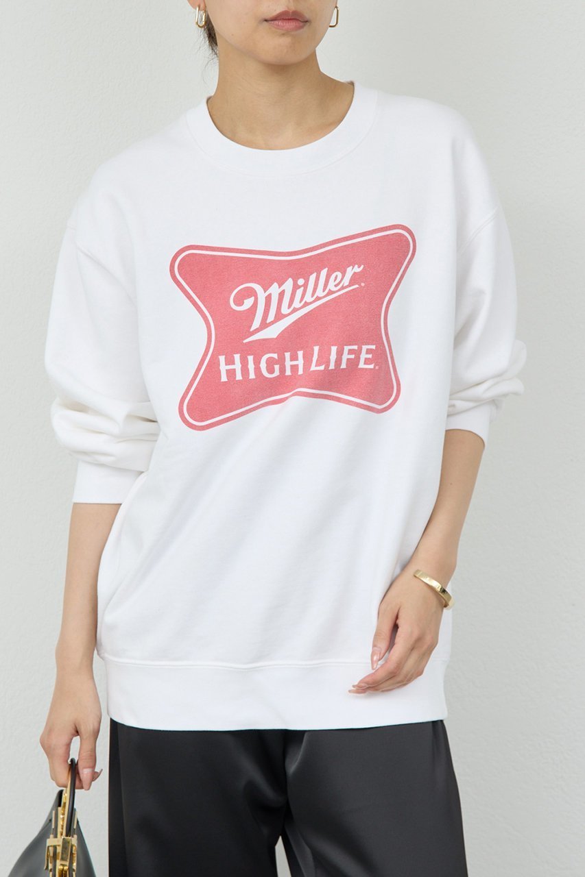 【ガリャルダガランテ/GALLARDAGALANTE】の【GOOD ROCK SPEED】Miller High Life スウェット 人気、トレンドファッション・服の通販 founy(ファニー) 　ファッション　Fashion　レディースファッション　Fashion for Women　トップス・カットソー　Cut & Sew Tops　シャツ・ブラウス・オフィスカジュアル　Elegant Blouses & Button-Ups　レディースパーカー・カジュアルフーディー　Casual Hoodies & Sweatshirts　ロングTシャツ・Tシャツ　Longline T-Shirts & Tees　スウェット・クルーネックトップス　Sweatshirts & Crewnecks / Relaxed Fit Sweat Tops　カットソー・ベーシックTシャツ　Cut-and-Sewn Tops / Stretch Tees & Basics　おすすめ　Recommended / Our Picks　グラフィック　Graphic, Graphic Design　スウェット / スエット　Sweatshirt, Sweatwear　バランス　Balance, Style Balance　プリント　Print, Printed Pattern　ボトム　Bottoms, Lower Wear　ロング　Long, Long-Length　新作・新入荷　New Arrivals / New In　other-5|ID: prp329100004680126 ipo3291000000033806005