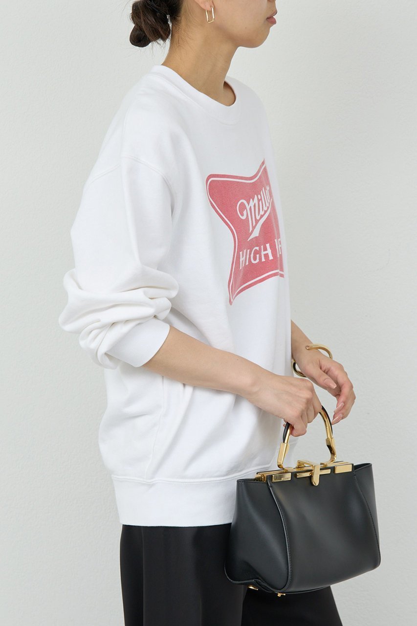 【ガリャルダガランテ/GALLARDAGALANTE】の【GOOD ROCK SPEED】Miller High Life スウェット 人気、トレンドファッション・服の通販 founy(ファニー) 　ファッション　Fashion　レディースファッション　Fashion for Women　トップス・カットソー　Cut & Sew Tops　シャツ・ブラウス・オフィスカジュアル　Elegant Blouses & Button-Ups　レディースパーカー・カジュアルフーディー　Casual Hoodies & Sweatshirts　ロングTシャツ・Tシャツ　Longline T-Shirts & Tees　スウェット・クルーネックトップス　Sweatshirts & Crewnecks / Relaxed Fit Sweat Tops　カットソー・ベーシックTシャツ　Cut-and-Sewn Tops / Stretch Tees & Basics　おすすめ　Recommended / Our Picks　グラフィック　Graphic, Graphic Design　スウェット / スエット　Sweatshirt, Sweatwear　バランス　Balance, Style Balance　プリント　Print, Printed Pattern　ボトム　Bottoms, Lower Wear　ロング　Long, Long-Length　新作・新入荷　New Arrivals / New In　other-6|ID: prp329100004680126 ipo3291000000033806006