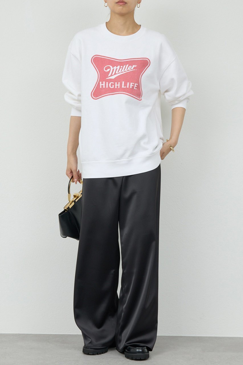 【ガリャルダガランテ/GALLARDAGALANTE】の【GOOD ROCK SPEED】Miller High Life スウェット 人気、トレンドファッション・服の通販 founy(ファニー) ファッション Fashion レディースファッション Fashion for Women トップス・カットソー Cut & Sew Tops シャツ・ブラウス・オフィスカジュアル Elegant Blouses & Button-Ups レディースパーカー・カジュアルフーディー Casual Hoodies & Sweatshirts ロングTシャツ・Tシャツ Longline T-Shirts & Tees スウェット・クルーネックトップス Sweatshirts & Crewnecks / Relaxed Fit Sweat Tops カットソー・ベーシックTシャツ Cut-and-Sewn Tops / Stretch Tees & Basics おすすめ Recommended / Our Picks グラフィック Graphic, Graphic Design スウェット / スエット Sweatshirt, Sweatwear バランス Balance, Style Balance プリント Print, Printed Pattern ボトム Bottoms, Lower Wear ロング Long, Long-Length other-2|ID: prp329100004680126 ipo3291000000035616416