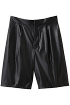 【ミディウミソリッド/MIDIUMISOLID】のシンセティックレザーショートパンツ black|ID: prp329100004680129 ipo3291000000035759726