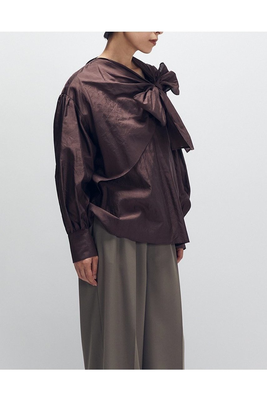 【プルミエ アロンディスモン/1er Arrondissement】のシルクボウタイブラウス 人気、トレンドファッション・服の通販 founy(ファニー) 　ファッション　Fashion　レディースファッション　Fashion for Women　トップス・カットソー　Cut & Sew Tops　シャツ・ブラウス・オフィスカジュアル　Elegant Blouses & Button-Ups　オーガンジー　Organza Fabric　シルク　Silk, 100% Silk　スリーブ　Sleeve, Long Sleeve / Short Sleeve　ドレープ　Drape, Draping Fabric　ボウタイ　Bow Tie, Neck Bow　ロング　Long, Long-Length　新作・新入荷　New Arrivals / New In　other-2|ID: prp329100004680130 ipo3291000000033806033