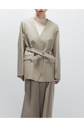 【プルミエ アロンディスモン/1er Arrondissement】のクリアーウールノーカラージャケット 人気、トレンドファッション・服の通販 founy(ファニー) ファッション Fashion レディースファッション Fashion for Women アウター Coat / Outerwear Collection レディースジャケット・軽アウター Jackets ノーカラージャケット / シンプル上品コーデ Collarless Jackets ジャケット Jacket, Outerwear マニッシュ Mannish, Boyish 新作・新入荷 New Arrivals / New In |ID:prp329100004680132