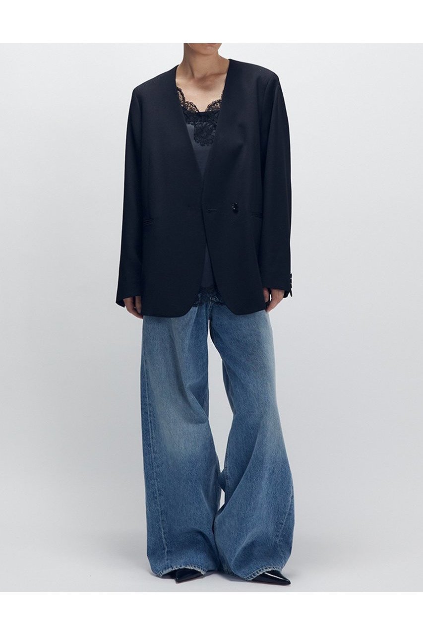【プルミエ アロンディスモン/1er Arrondissement】のクリアーウールノーカラージャケット 人気、トレンドファッション・服の通販 founy(ファニー) 　ファッション　Fashion　レディースファッション　Fashion for Women　アウター　Coat / Outerwear Collection　レディースジャケット・軽アウター　Jackets　ノーカラージャケット / シンプル上品コーデ　Collarless Jackets　ジャケット　Jacket, Outerwear　マニッシュ　Mannish, Boyish　新作・新入荷　New Arrivals / New In　other-2|ID: prp329100004680132 ipo3291000000033806046