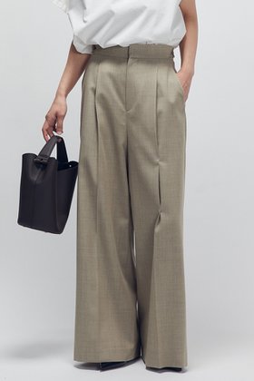 【プルミエ アロンディスモン/1er Arrondissement】のクリアーウールワイドトラウザー 人気、トレンドファッション・服の通販 founy(ファニー) ファッション Fashion レディースファッション Fashion for Women パンツ Pants & Trousers スカーフ Scarf, Neckwear マニッシュ Mannish, Boyish ワイド Wide, Wide Fit 新作・新入荷 New Arrivals / New In |ID:prp329100004680133