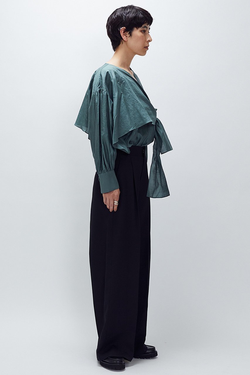 【プルミエ アロンディスモン/1er Arrondissement】のクリアーウールワイドトラウザー 人気、トレンドファッション・服の通販 founy(ファニー) 　ファッション　Fashion　レディースファッション　Fashion for Women　パンツ　Pants & Trousers　スカーフ　Scarf, Neckwear　マニッシュ　Mannish, Boyish　ワイド　Wide, Wide Fit　新作・新入荷　New Arrivals / New In　other-3|ID: prp329100004680133 ipo3291000000033806053