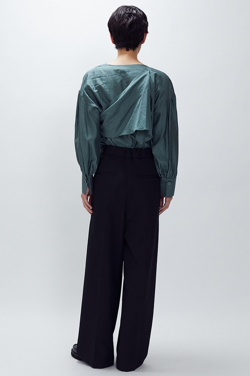 【プルミエ アロンディスモン/1er Arrondissement】のクリアーウールワイドトラウザー 人気、トレンドファッション・服の通販 founy(ファニー) 　ファッション　Fashion　レディースファッション　Fashion for Women　パンツ　Pants & Trousers　スカーフ　Scarf, Neckwear　マニッシュ　Mannish, Boyish　ワイド　Wide, Wide Fit　新作・新入荷　New Arrivals / New In　other-5|ID: prp329100004680133 ipo3291000000033806055