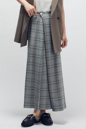 【プルミエ アロンディスモン/1er Arrondissement】 TWチェックラップスカート人気、トレンドファッション・服の通販 founy(ファニー) ファッション Fashion レディースファッション Fashion for Women スカート Skirts ロングスカート Long Skirts / Maxi & Midi Skirts スリット Slit, Slit Detail ラップ Wrap, Wrap Design ロング Long, Long-Length 別注 Limited Edition, Custom Order 新作・新入荷 New Arrivals / New In 秋 Autumn |ID:prp329100004680134