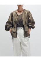 【プルミエ アロンディスモン/1er Arrondissement】のナイロンサテンブルゾン カーキ|ID: prp329100004680135 ipo3291000000033806064