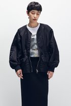 【プルミエ アロンディスモン/1er Arrondissement】のナイロンサテンブルゾン ブラック|ID: prp329100004680135 ipo3291000000036040137