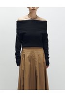 【プルミエ アロンディスモン/1er Arrondissement】のオフショルダープルオーバー 人気、トレンドファッション・服の通販 founy(ファニー) ファッション Fashion レディースファッション Fashion for Women トップス・カットソー Cut & Sew Tops ニット Knit Tops & Sweaters カジュアルプルオーバー・ニットトップス Pullovers & Knit Tops / Casual Pullovers フェミニン Feminine, Girly 新作・新入荷 New Arrivals / New In |ID:prp329100004680137