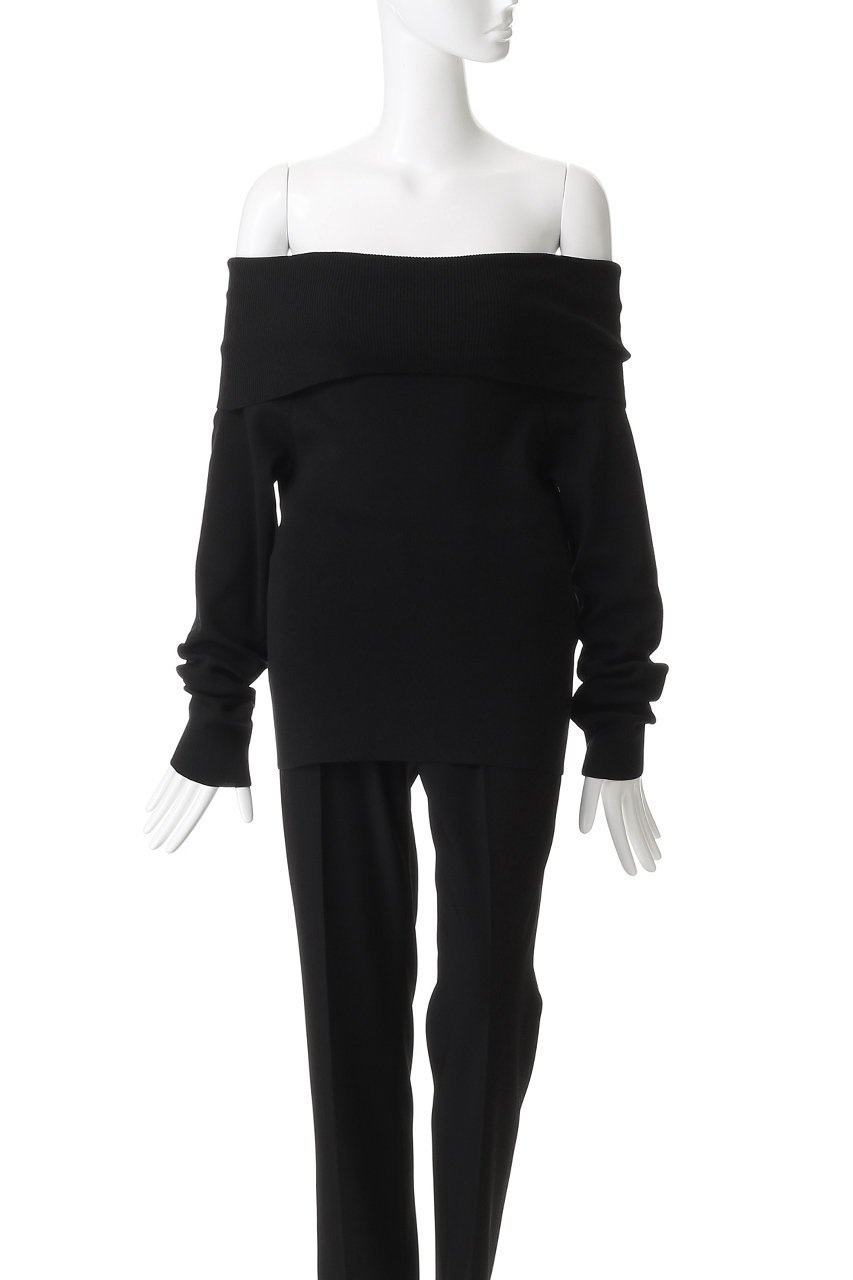 【プルミエ アロンディスモン/1er Arrondissement】のオフショルダープルオーバー 人気、トレンドファッション・服の通販 founy(ファニー) 　ファッション　Fashion　レディースファッション　Fashion for Women　トップス・カットソー　Cut & Sew Tops　ニット　Knit Tops & Sweaters　カジュアルプルオーバー・ニットトップス　Pullovers & Knit Tops / Casual Pullovers　フェミニン　Feminine, Girly　other-2|ID: prp329100004680137 ipo3291000000035616433