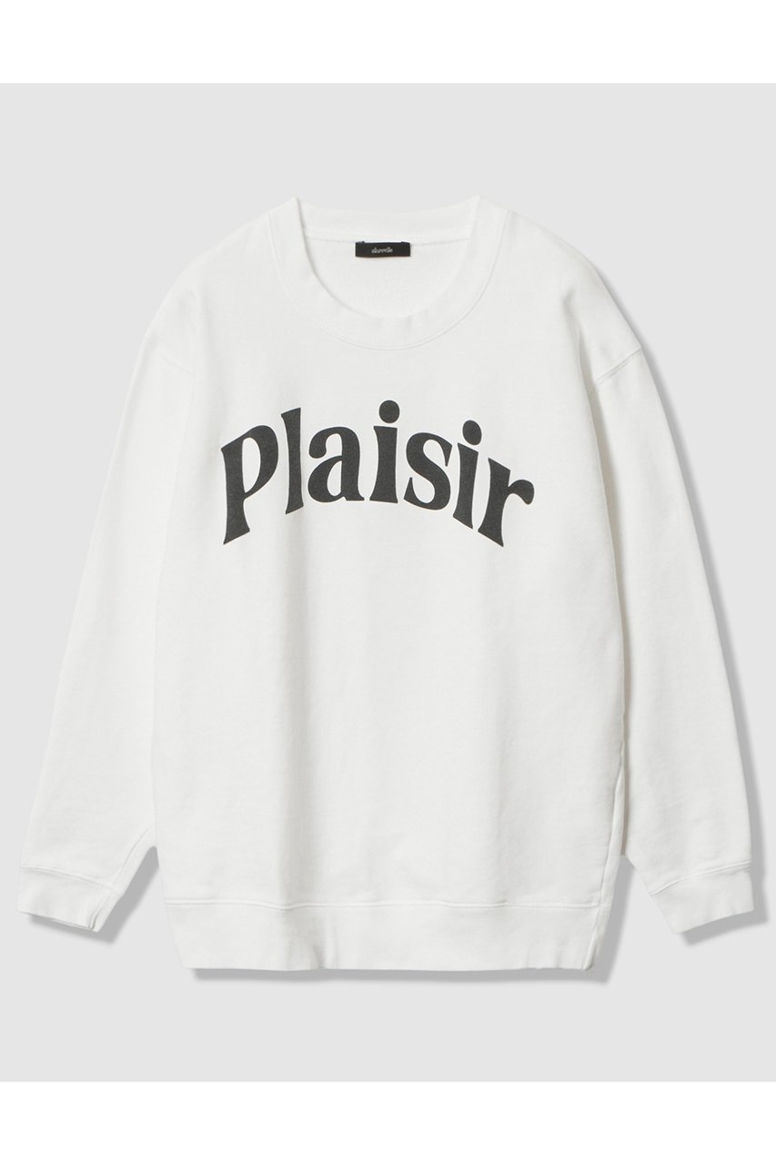 【アルアバイル/allureville】のロゴスウェットプルオーバー 人気、トレンドファッション・服の通販 founy(ファニー) 　ファッション　Fashion　レディースファッション　Fashion for Women　トップス・カットソー　Cut & Sew Tops　シャツ・ブラウス・オフィスカジュアル　Elegant Blouses & Button-Ups　レディースパーカー・カジュアルフーディー　Casual Hoodies & Sweatshirts　ロングTシャツ・Tシャツ　Longline T-Shirts & Tees　カジュアルプルオーバー・ニットトップス　Pullovers & Knit Tops / Casual Pullovers　スウェット・クルーネックトップス　Sweatshirts & Crewnecks / Relaxed Fit Sweat Tops　カットソー・ベーシックTシャツ　Cut-and-Sewn Tops / Stretch Tees & Basics　スウェット / スエット　Sweatshirt, Sweatwear　デニム　Denim, Jeans Material　ボトム　Bottoms, Lower Wear　ヴィンテージ　Vintage Style　新作・新入荷　New Arrivals / New In　 other-1|ID: prp329100004680138 ipo3291000000033806083