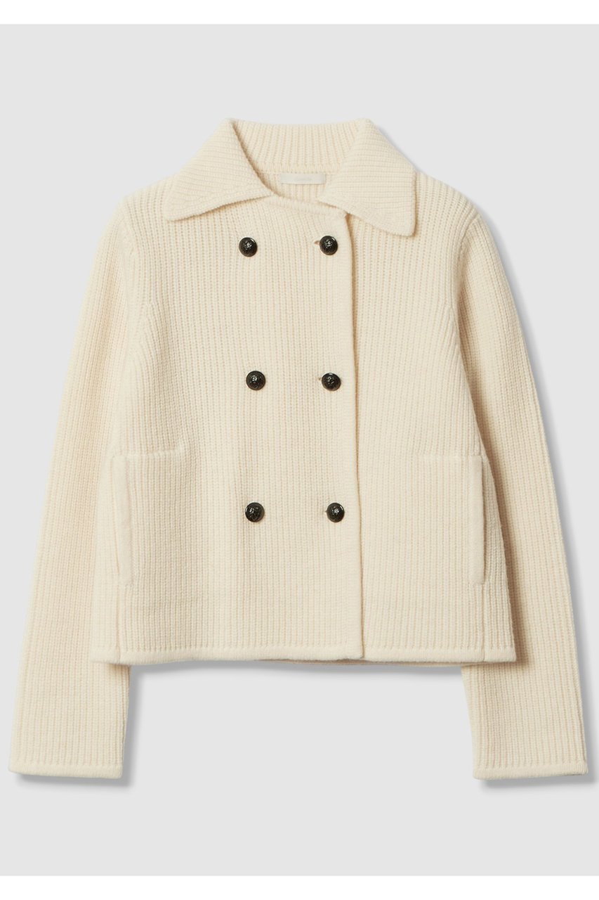 【アルアバイル/allureville】の片畦ニットジャケット インテリア・キッズ・メンズ・レディースファッション・服の通販 founy(ファニー) 　ファッション　Fashion　レディースファッション　Fashion for Women　アウター　Coat / Outerwear Collection　レディースジャケット・軽アウター　Jackets　カーディガン　Cardigan, Knitwear　コンパクト　Compact, Small Size　シンプル　Simple, Minimal　ジャケット　Jacket, Outerwear　バランス　Balance, Style Balance　フォルム　Silhouette, Form　新作・新入荷　New Arrivals / New In　畦　Ribbed Knit　オフホワイト|ID: prp329100004680139 ipo3291000000033806094